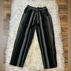 Anthropologie cropped drawstring pants